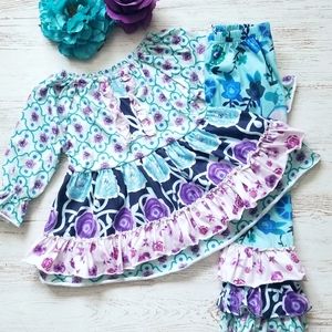🌈30% off Bundles🌈 Girls Boutique Ruffle Outfit
